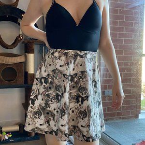 FROCK SHOP cute animals print skirt